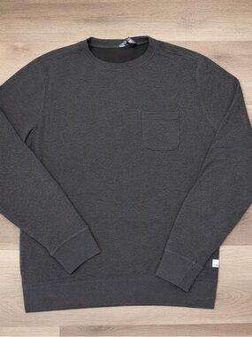 Vuori Sweatshirt Mens Large Gray Jeffreys Pullover Classic L/S Crew Neck Pocket